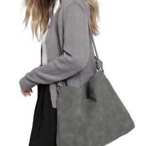 Elegant Gray Women's Shoulder Bag by 8 Other Reasons New